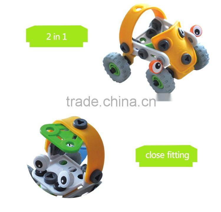 Cute educational alloy&rubber building blocks for sales