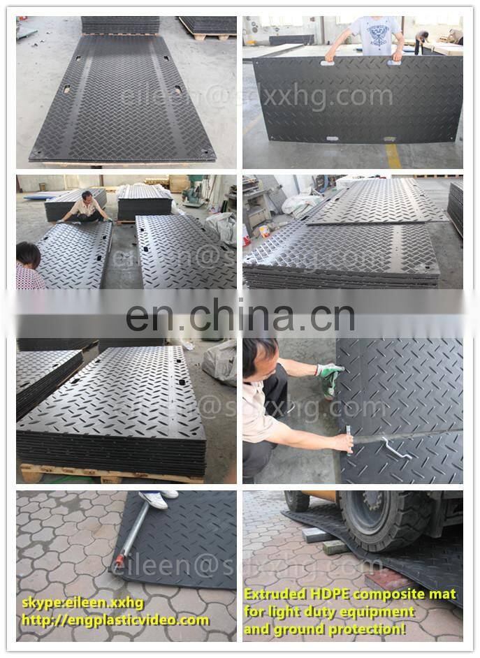 Crane excavator PE grounding earthing mat