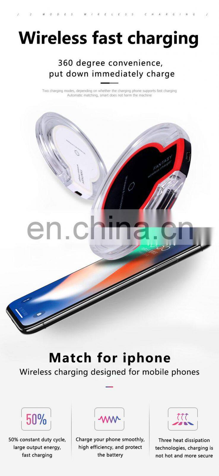 Phone Charger 2021 New product K9 wholesale 5V 1A 5W Universal Charger Fast Quick Charging Custom Wireless Charger Power Bank