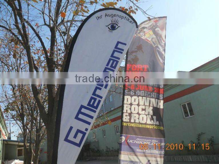 2014 fiberglass pole flying banner and feather flag