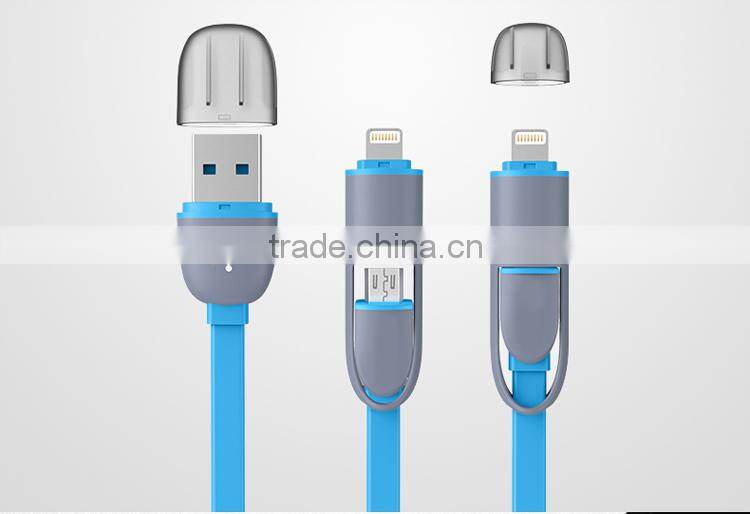 MOFi 2015 Hottest 1 Meter 2 in 1 Data Cable for Android and iPhone