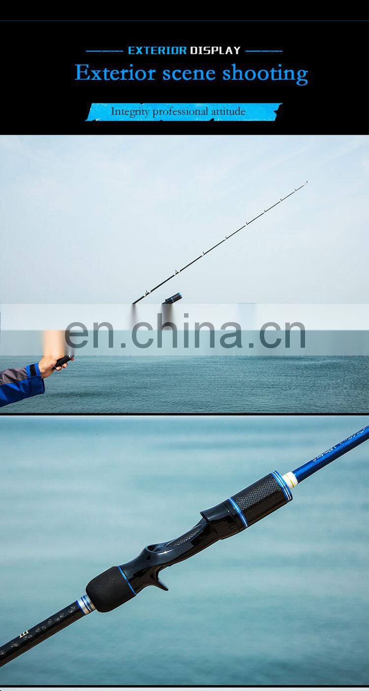 RANMI Japan Full Fuji Parts Lure Sea Boat slow Jigging Fishing Rod 2 Sections Carbon Fiber Saltwater Spinning Fishing Rod