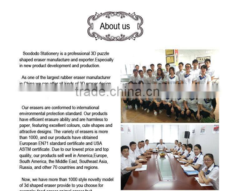 rubber Stationery fruit drawings eraser