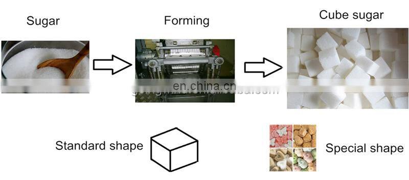 Automatic sugar cube press machine auto lump sugar cubes forming equipment cheap price for sale
