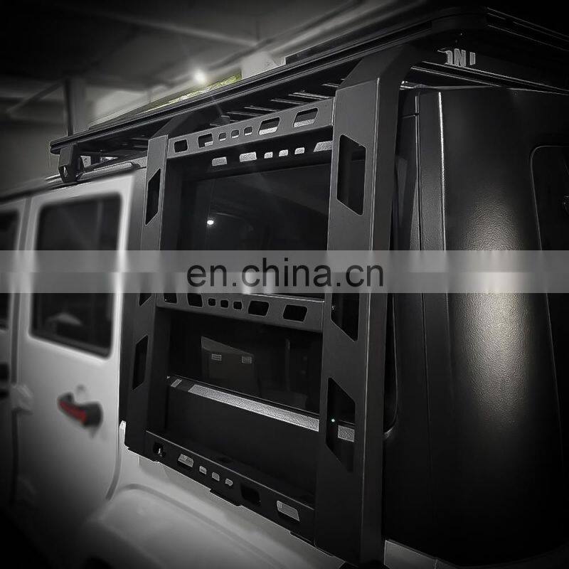 Roof Luggage With Ladder for Jeep Wrangler JK Parts Roof Rack for Jeep Wrangler Accessories