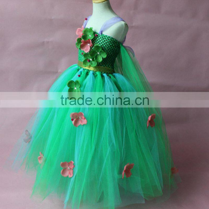 NEW Elsa inspired tutu dress Great for costumes and dress up Girl Fantasy Elsa green dress