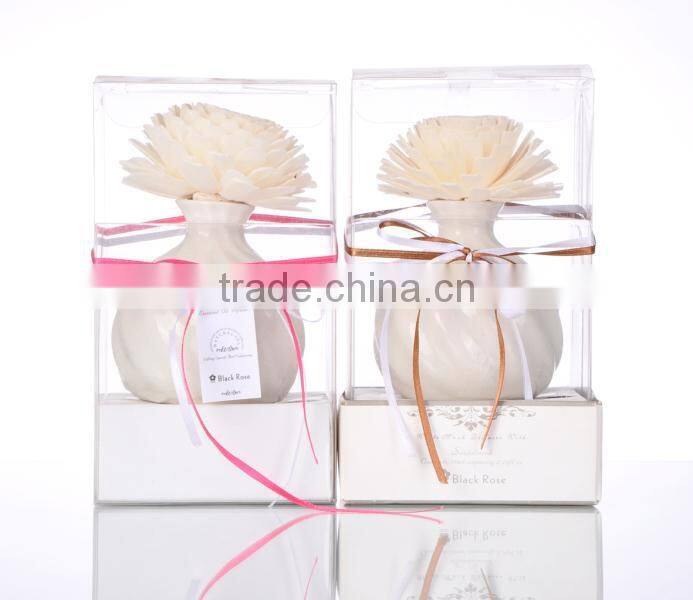 100ml Home fragrance Sola Flower Diffuser with ceramic jar, air fresher gift set SA-0239