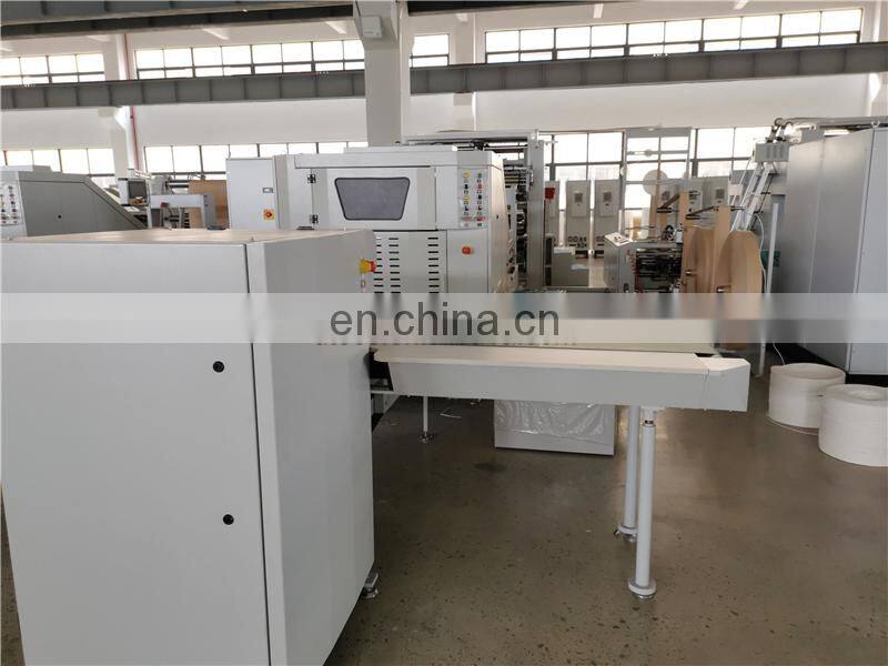HD330T Fully Automatic Square Bottom Shopping Kraft Paper Bag Making Machine With Twisted Handle Inline price