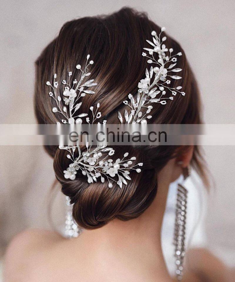 Silver Gold Bride Headwear Rhinestone Hair Jewelry for Women Tiaras Luxury Crystal Wedding Crown Diamond Bridal Headwear