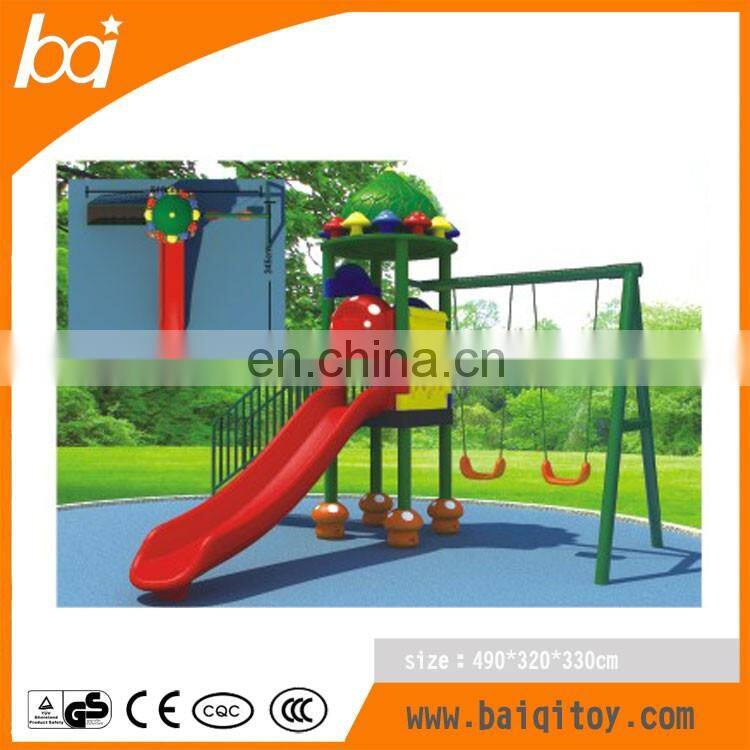 Manufacturers new design kids outdoor playground children park with slides