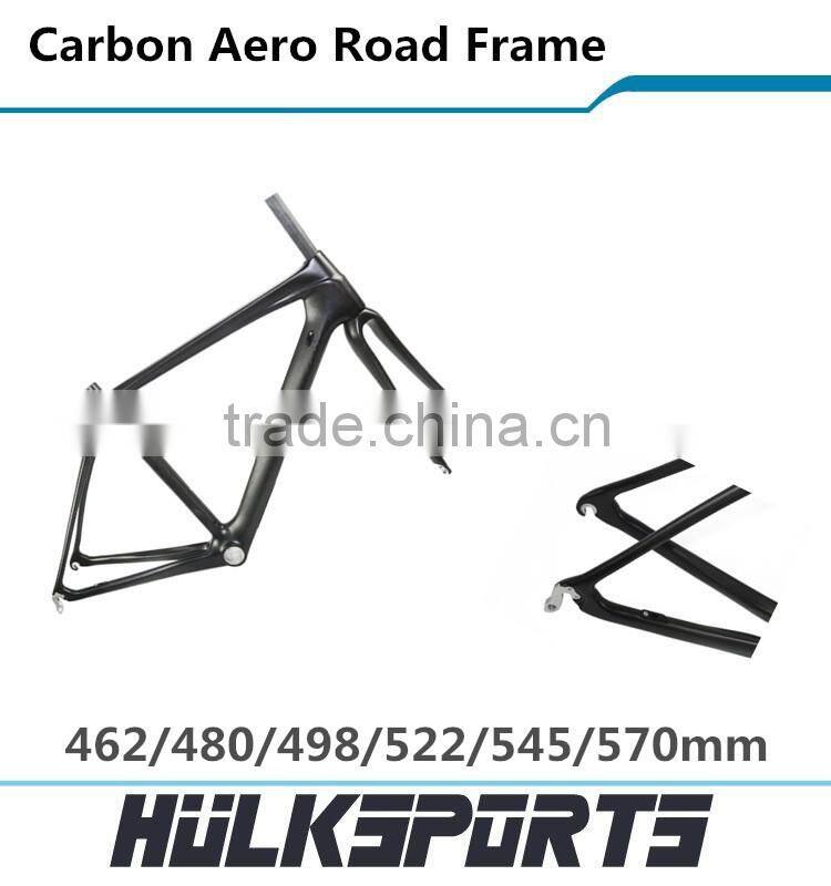 700C full carbon frame with 28C width of tyre balance road bike carbon framset 3K/UD carbon aero road frame