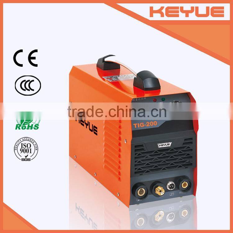 IGBT DC Inverter single phase high frequency portable argon gas tig/arc stainless steel welding equipment TIG-200