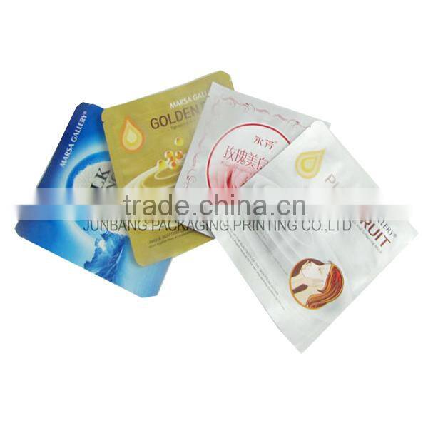 cosmetics aluminum pouches printed foil facial mask bags