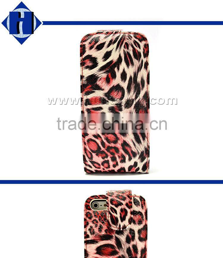 Hot Sale Printed Fox Pattern Flip Case For iphone5