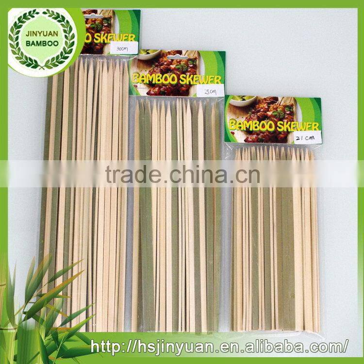 Natural healthy good quality bulk wholesale bamboo skewer flat