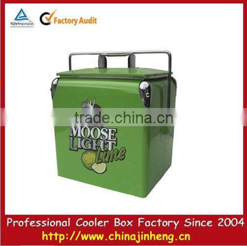 13L Portable retro ice cold chest cooler box