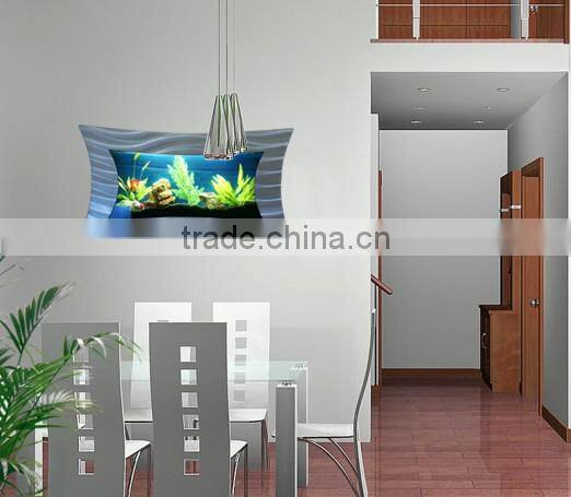 NEW ALUMINUM FRAME WALL HANGING AQUARIUM,WALL-MOUNTED AQUARIUM,WALL AQUARIUM FISH TANK