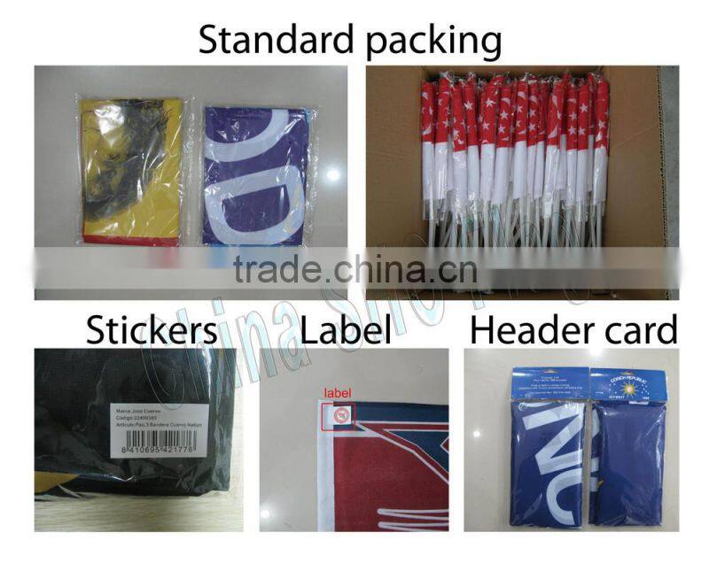 Custom printed decorative standing mini golf flags