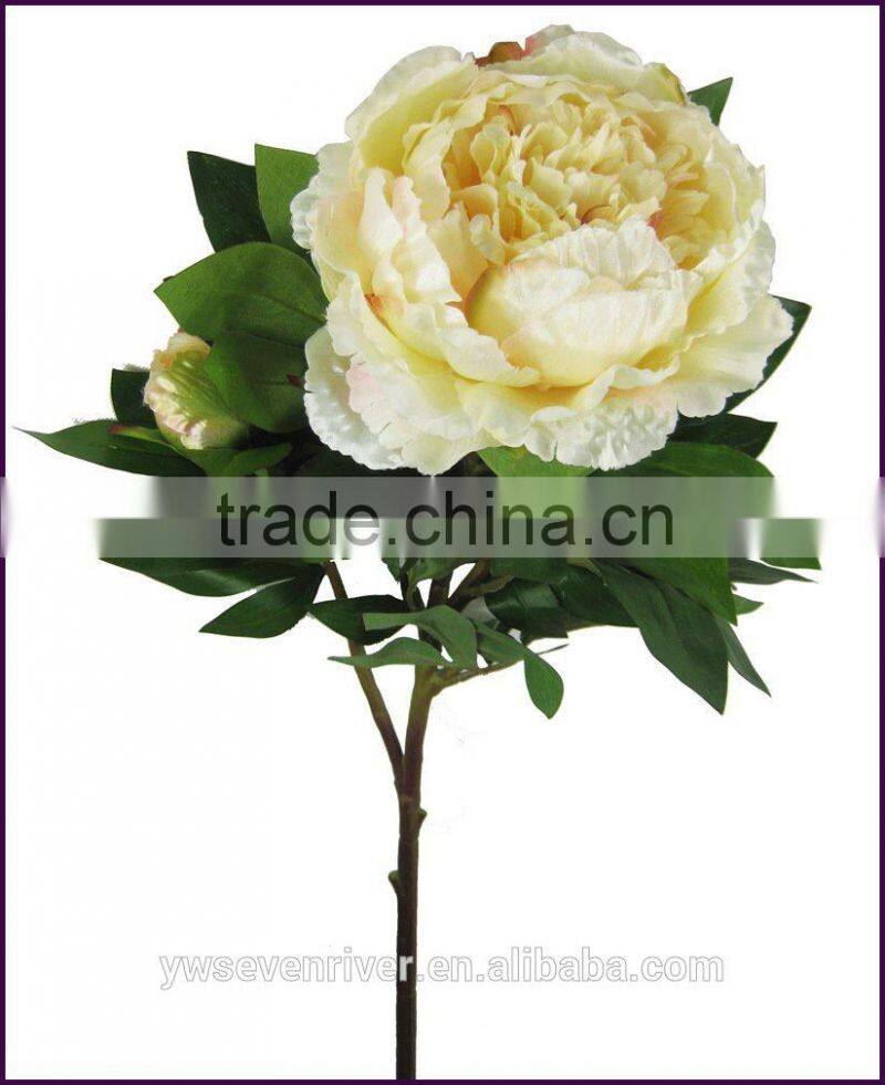 Wholesale sales of single branch 2 first emperor flower peony simulation European top-grade simulation artificial flowers