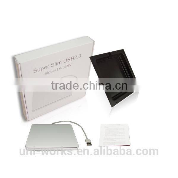 Super Slim USB 2.0 Slot-in Portable Optical DVD-RW Driver