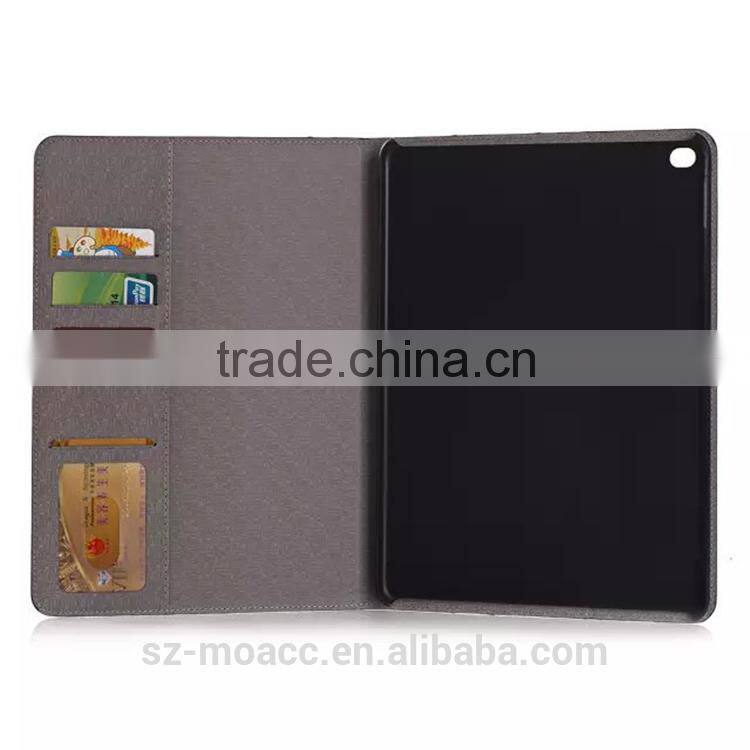 stripe style smart flip stand leather case for ipad air 2