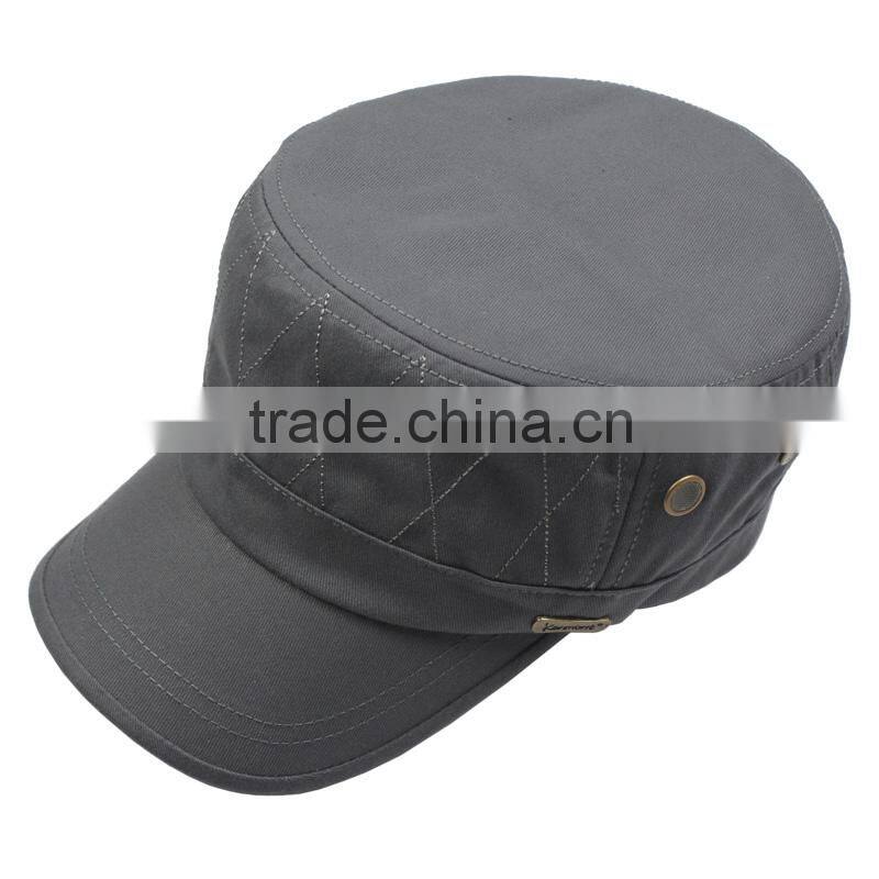 Kenmont custom flat top leaden compectitive military style caps for men