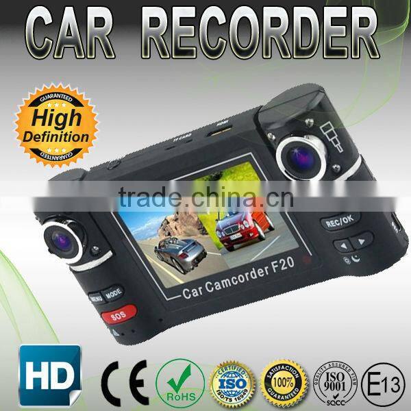2.7 Inch Color Screen HD Fill light Dual Camera Car DVR Video Recorder
