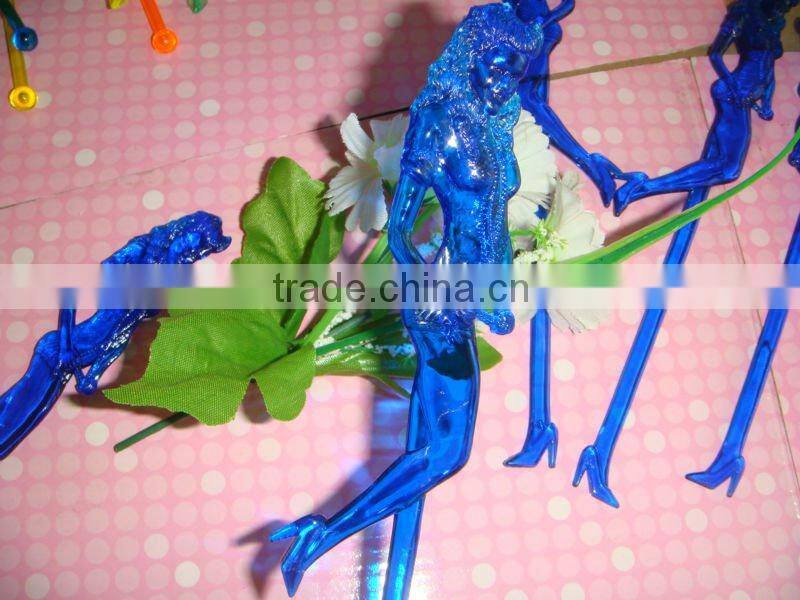 acrylic swizzle cocktail drinking stirrer
