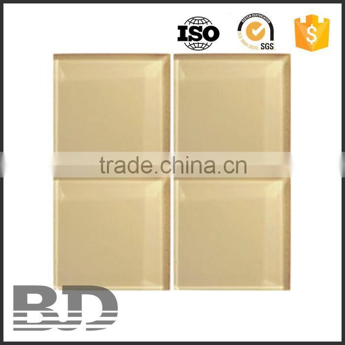 Alibaba China Supplier BJD Parquet Solid Color gloss glass mosaic tile