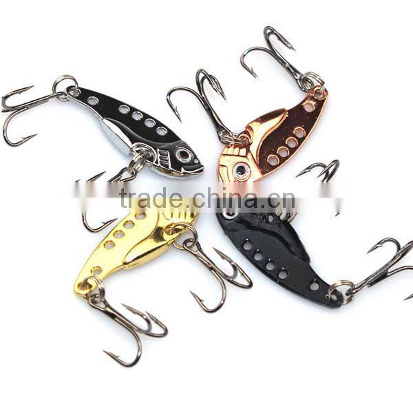3.5cm,3.2g equipment VIB lures with hook metal fishing lure