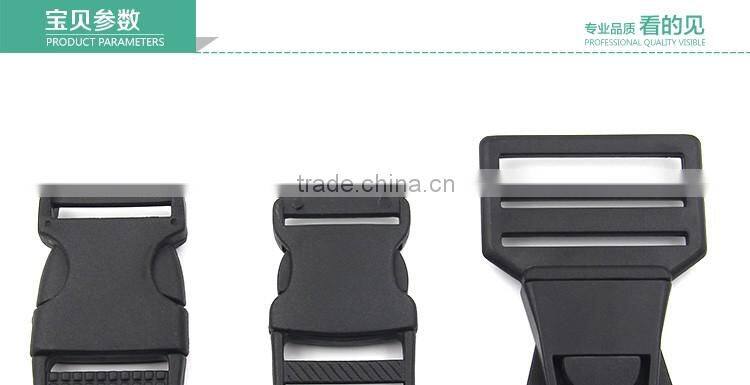 Black Plastic regulating buckle High Cost Performance Plastic Buckle for Bags&Belt in Different Sizes