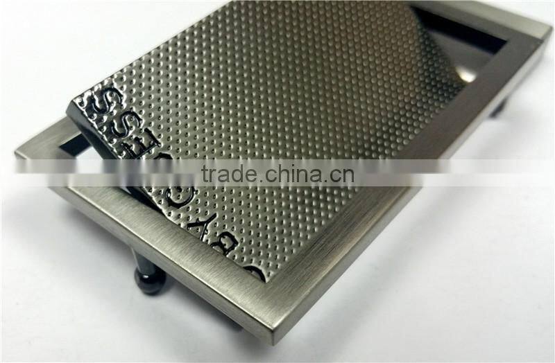 Zinc alloy gold initial belt buckles