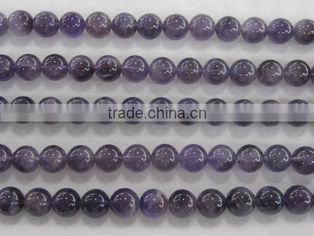 hierarchical hot sale natural amethyst round beads strand