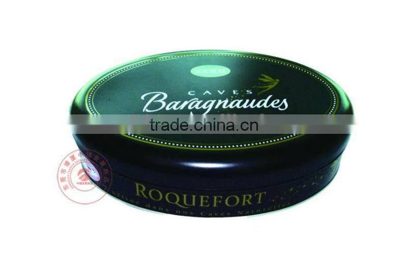 oval shaped tin; dongguan tin box; gift tin can
