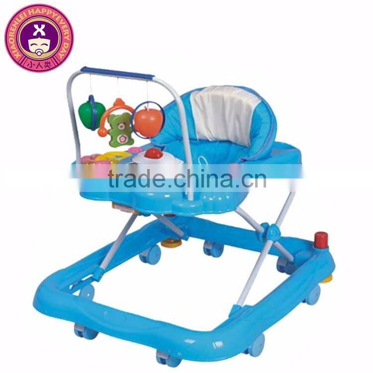 Modern Easy Steer Music & Lights Luxury 8 Wheels Jeep Baby Walker
