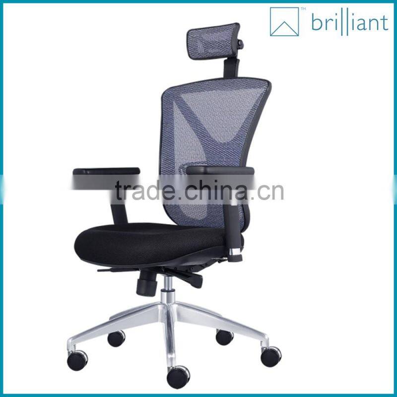 892A High Back Ergonomic Executive Chair with Headrest in Mesh