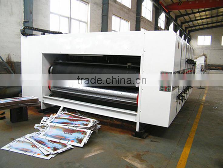 Flexo ink printing machine for corrugated cardboard making