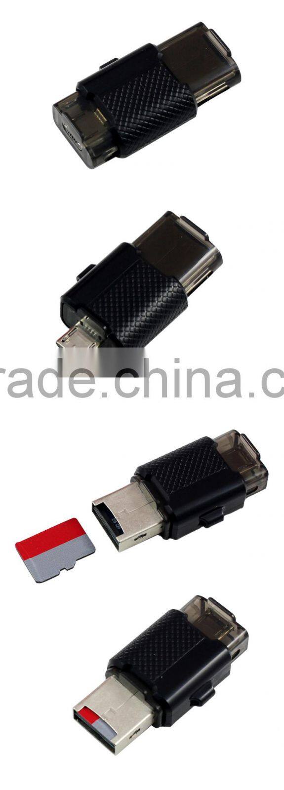 Android Mini Retractable 2.0 otg Usb Flash Drives card reader,otg card reader,otg usb card reader.