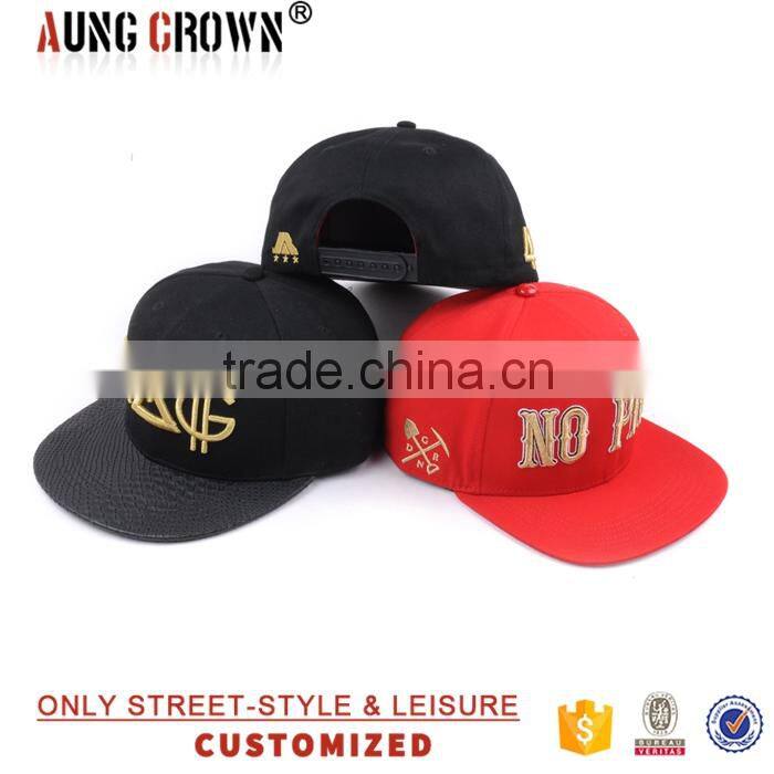 3D Embroidery Logo Wholesale Flat Brim Snapback Hat Manufacturer
