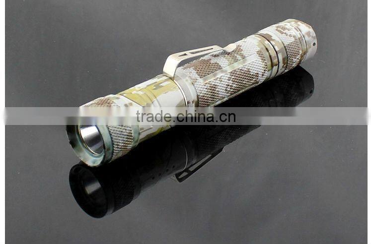 Goread Four-color camouflage bend head LED mini flashlight