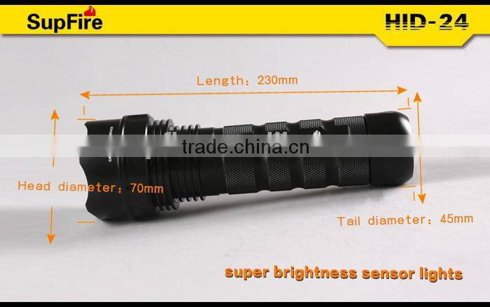 Supfire smart size powerful Xenon hunting LED Flashlight HID 24w
