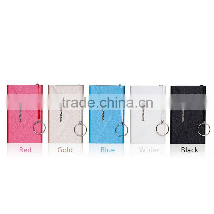 Promotional new wallet slim power bank 6000mah with ce