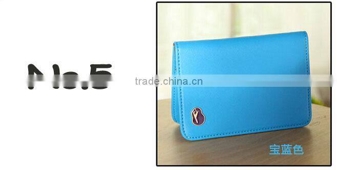 Wholesale short business model bifold travelus passport cover Prevent demagnetization with card holder