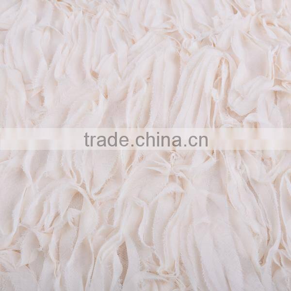 hot sale chiffon ribbon embroidery lace embroidery fabric