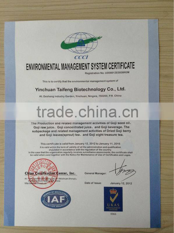 low pesticide gojiberry