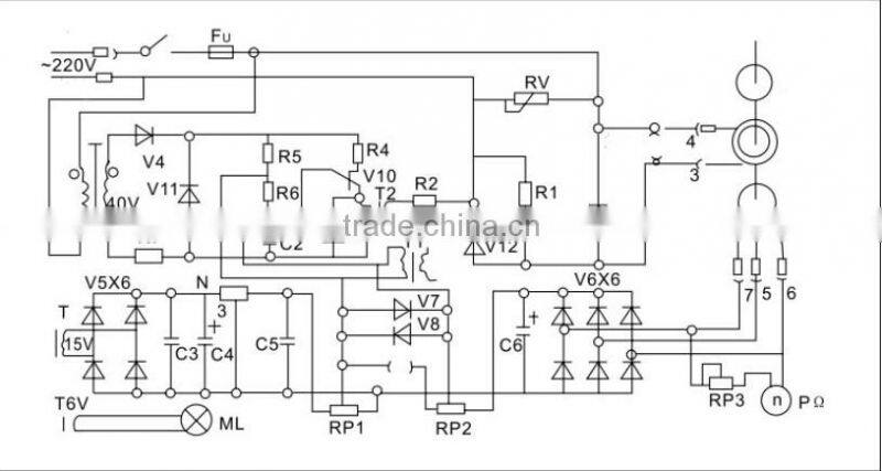 JD1 series 220v dc motor slip device speed controller