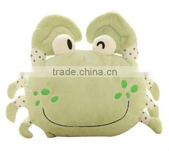 plush crab shape hold pillow/plush sofa cushion/plush animal shaped hold pillow