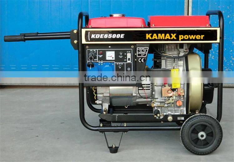 9kva single phase diesel generator with wheels