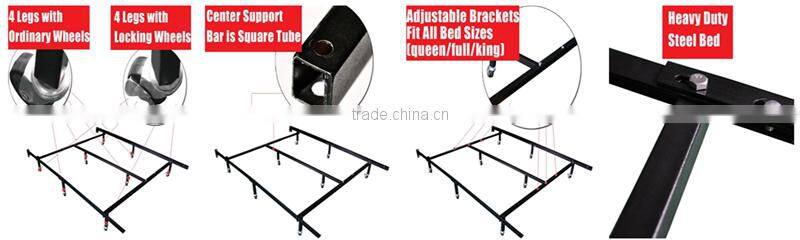 Mattress Foundation Adjustable Full/Queen/King Platform Metal Bed Frame