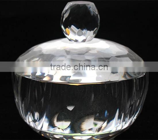 Unique Crystal Glass Sugar Bowl with Lit sugar stock